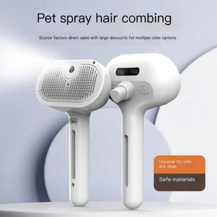 بخاخ معدات للحيوانات الأليفة قابل لإعادة الشحن . Rechargeable Pet Grooming Sprayer Anti-static Massage