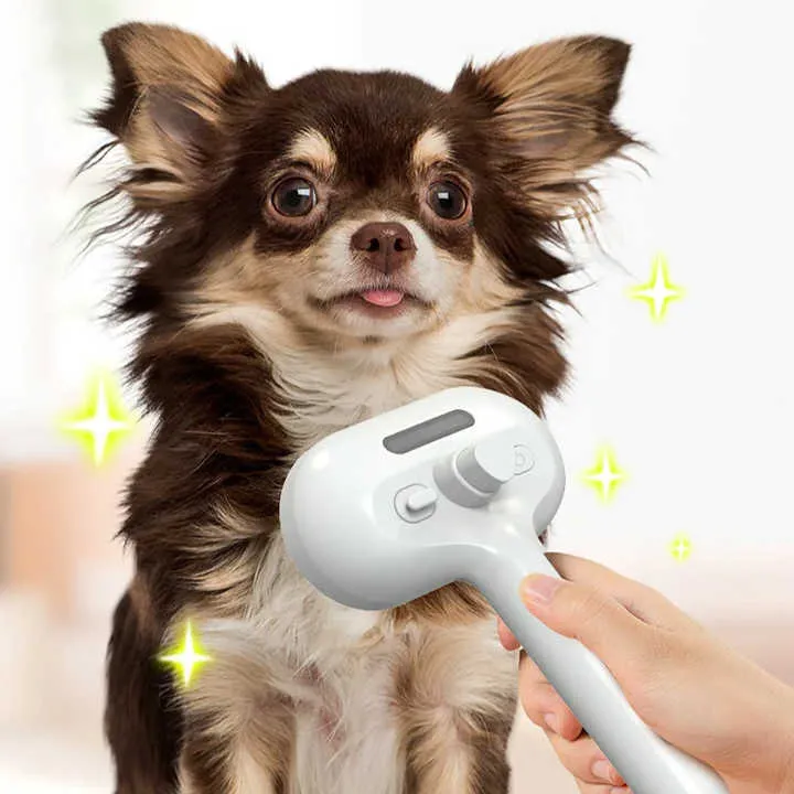 بخاخ معدات للحيوانات الأليفة قابل لإعادة الشحن . Rechargeable Pet Grooming Sprayer Anti-static Massage