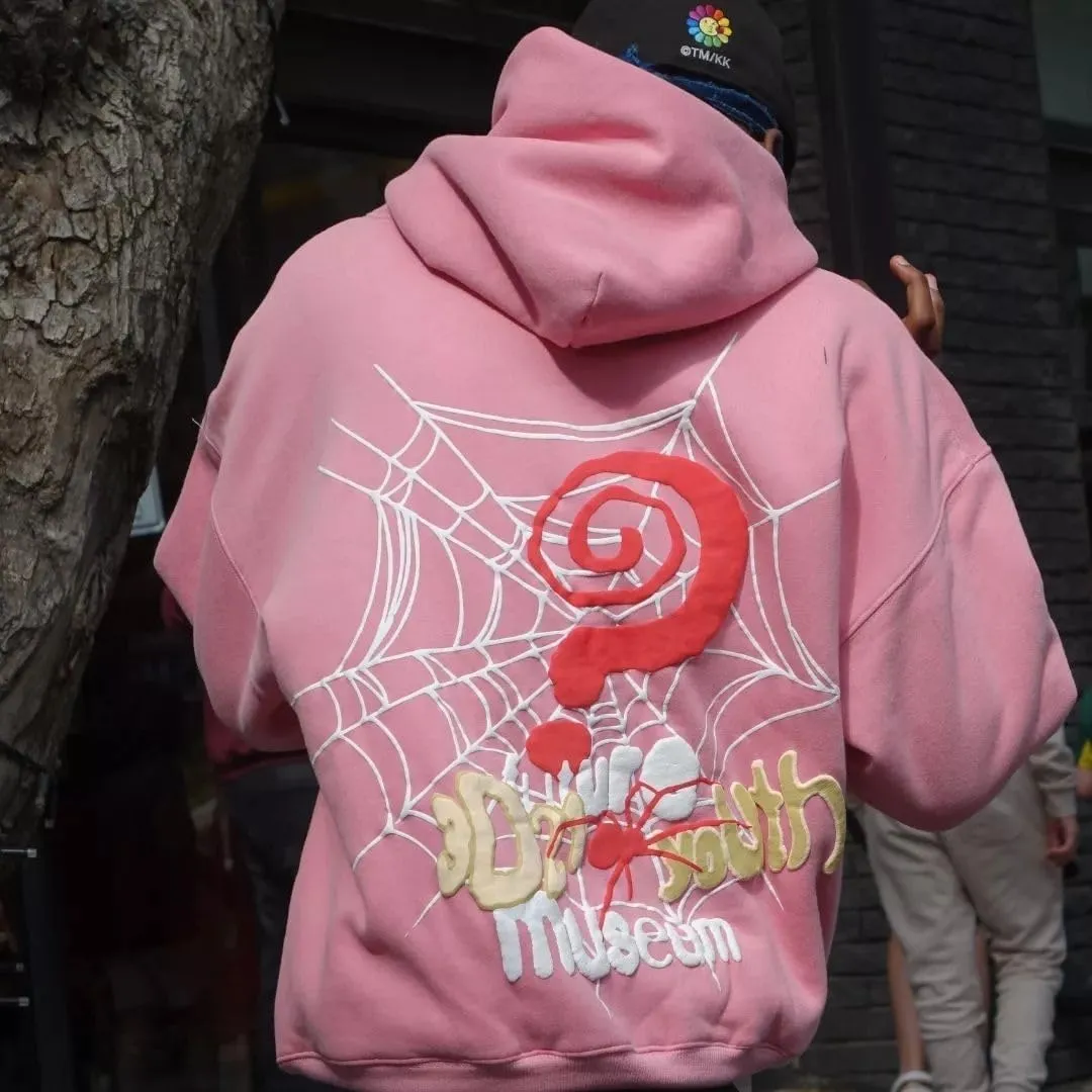 2024 Autumn/Winter Spider Web Hip Hop Hooded Hoodie for Men and Women Y2k Hoodie Matching Hoodies for Couples