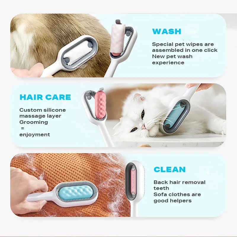 4 in 1 Multifunctional Pet Hair Cleaning Depilatory Comb