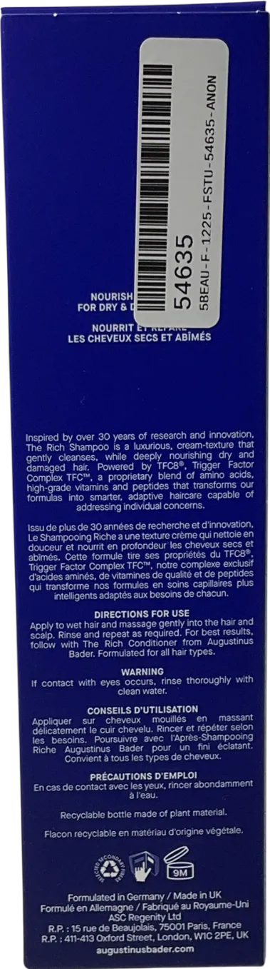 Augustinus Bader The Rich Shampoo 200ml
