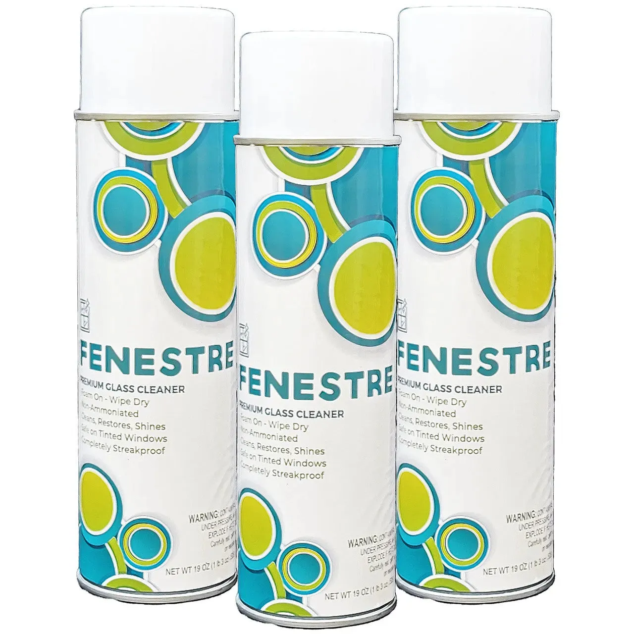 Fenestre Premium Foaming Glass Cleaner, 19 oz Aerosol (Each)