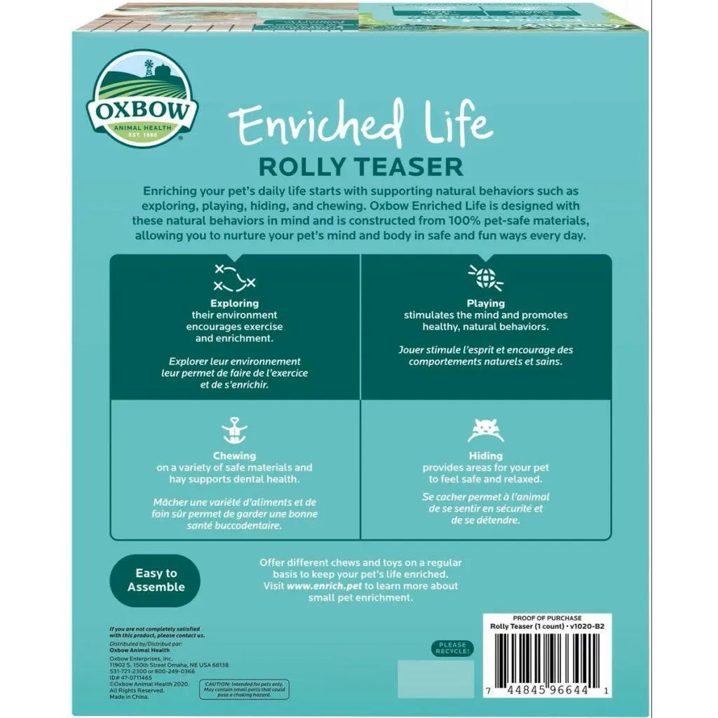 Oxbow Enriched Life Rolly Teaser Toy For Small Animals