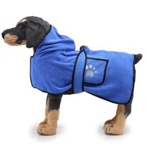Super Absorbent  Dog Towel Coat Bathrobe Dog Coat Microfiber Quick-Drying Towel Dog