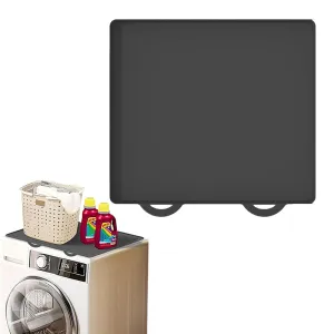 Washer and Dryer Top Protector Silicone Protetive Mat for Washing Machine Dryer Top Black