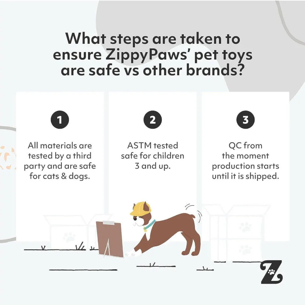 Zippy Paws Burrow Honey Pot Interactive Plush Toy for Dogs (Large)